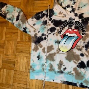 Rolling Stones Tie Dye Pullover Hoodie Hoody NWT